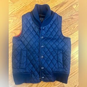 Jacadi Navy Quilted Kids Vest Sz 8